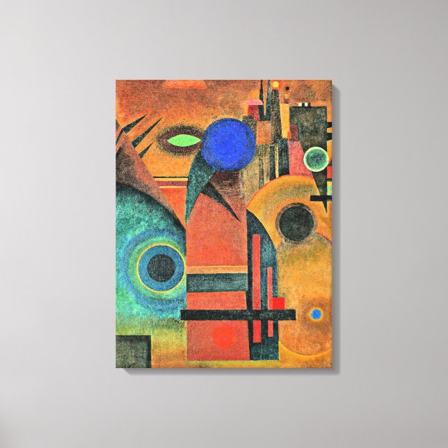 Kandinsky - Brun Tystnad Canvastryck (Framsida)