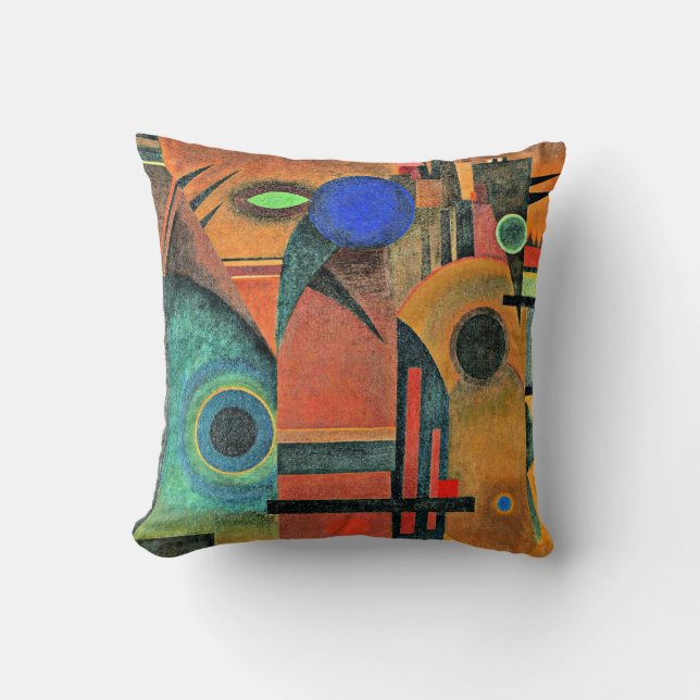 Kandinsky - Brun Tystnad Kudde (Framsida)