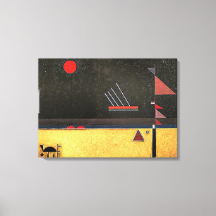 Kandinsky - Brunaktig, abstrakt konst, Canvastryck