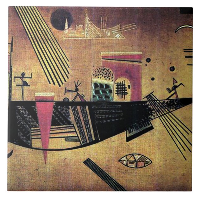 Kandinsky - Capricious Kakelplatta (Framsidan)