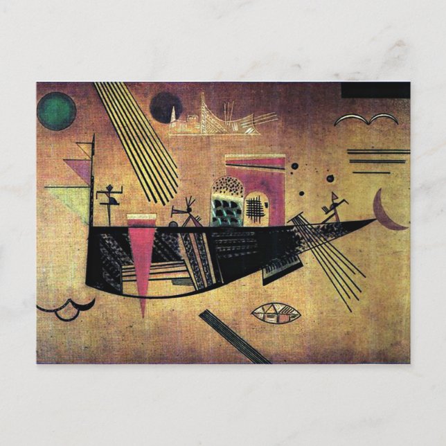 Kandinsky - Capricious Vykort (Framsida)