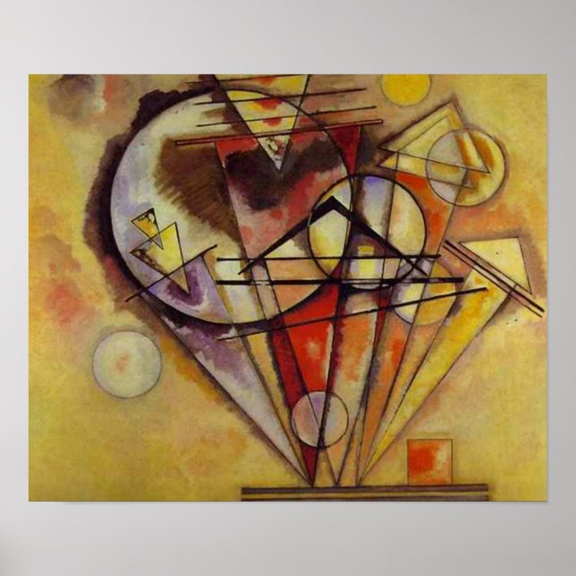 Kandinsky Circles Abstrakt Painting Artwork Poster (Framsidan)