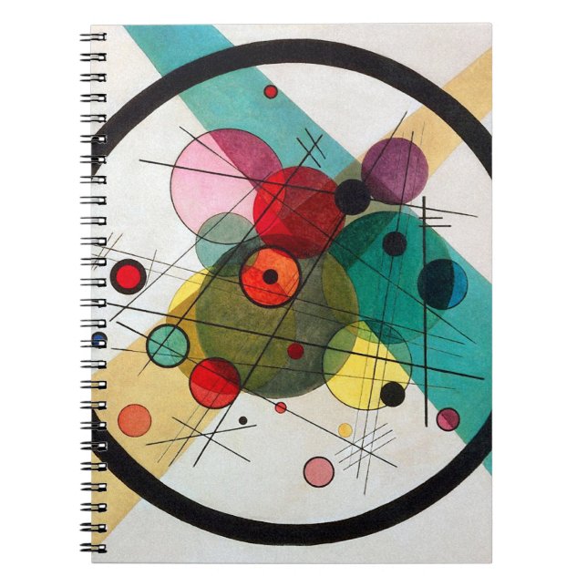 Kandinsky Circles i en cirkel Anteckningsbok (Framsidan)