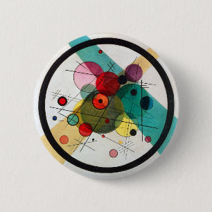Kandinsky Circles i en cirkel Knapp