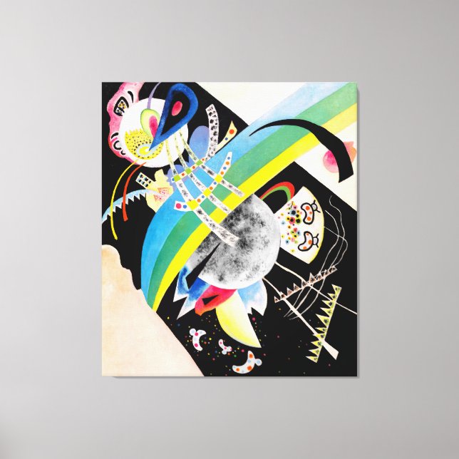 KANDINSKY - CIRCLES ON BLACK - 1921 - Bauhaus - Canvastryck (Framsida)