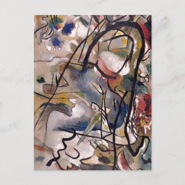 Kandinsky Claasical Abstrakt Art Painting Vykort (Framsida)