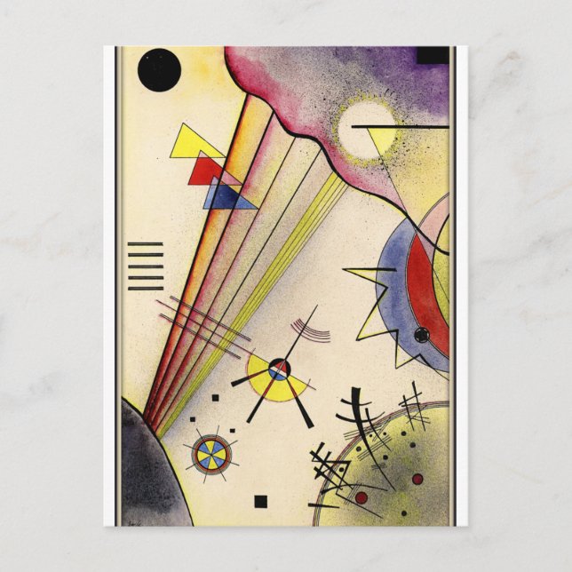 Kandinsky - Clear Connection, abstrakt art Vykort (Framsida)