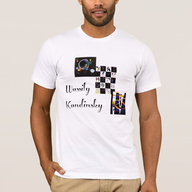 Kandinsky - Collage av hans konstverk T Shirt (Framsida)