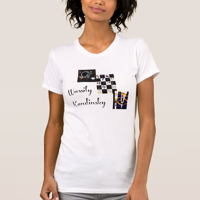 Kandinsky - Collage av hans konstverk T Shirt (Framsida)