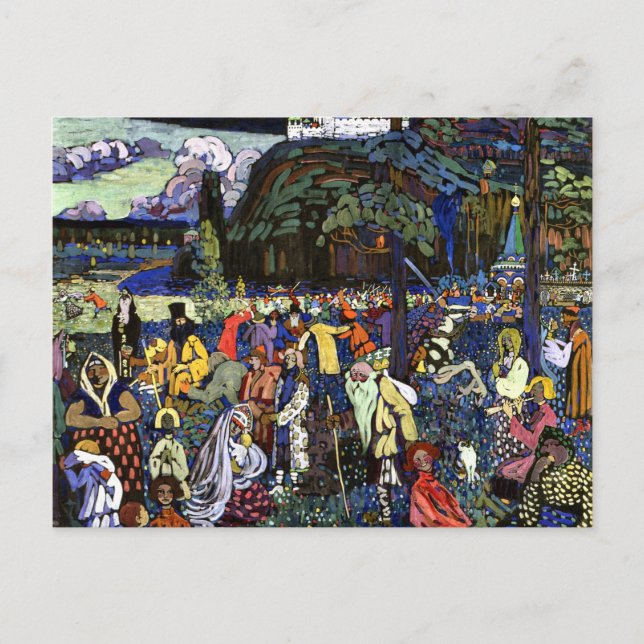 Kandinsky - Colorful Life Vykort (Framsida)