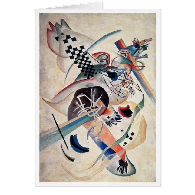 Kandinsky Composition Abstrakt Hälsningskort (Framsidan)