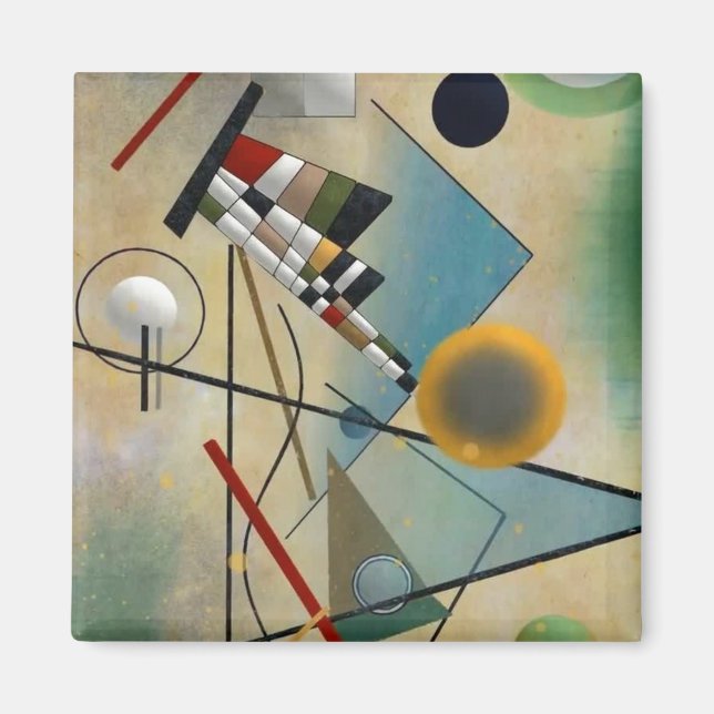 Kandinsky Composition Abstrakt Painting Magnet (Framsidan)