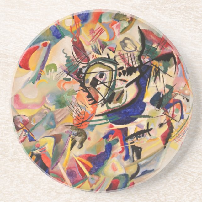 Kandinsky Composition Abstrakt Painting Modern Art Underlägg (Framsidan)