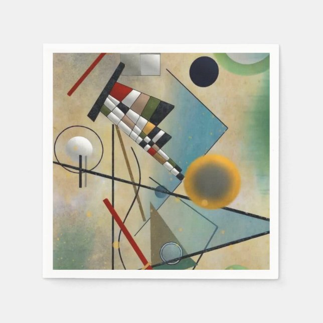 Kandinsky Composition Abstrakt Painting Pappersservett (Framsidan)