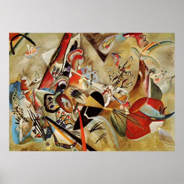 Kandinsky Composition Abstrakt Painting Poster (Framsidan)