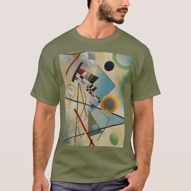 Kandinsky Composition Abstrakt Painting T Shirt (Framsida)
