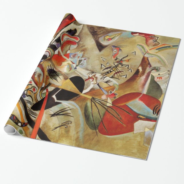 Kandinsky Composition Abstrakt Presentpapper (Utrullad)