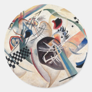 Kandinsky Composition Abstrakt Runt Klistermärke