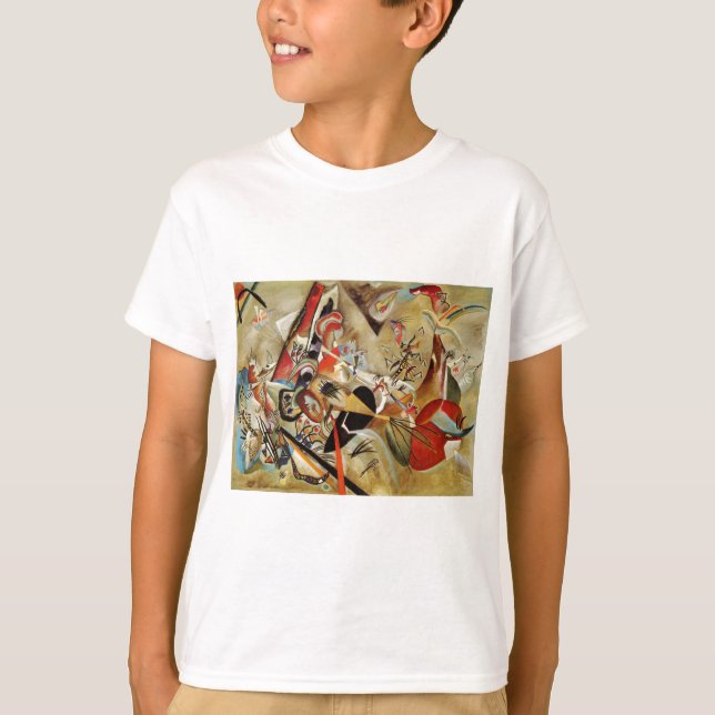 Kandinsky Composition Abstrakt T Shirt (Framsida)