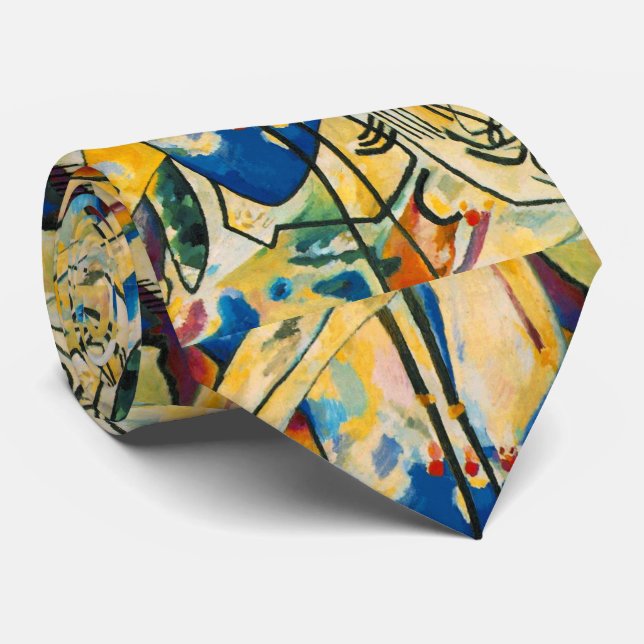 Kandinsky Composition IV Neck Tie Slips (Rullad)