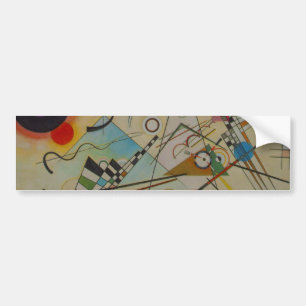 Kandinsky Composition Oljemålning Bumper Sticker Bildekal