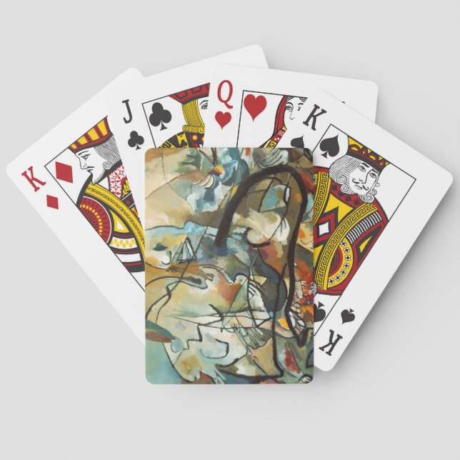 Kandinsky Composition V Abstrakt Painting Casinokort (Baksidan)