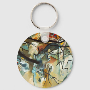 Kandinsky Composition V Abstrakt Painting Nyckelring