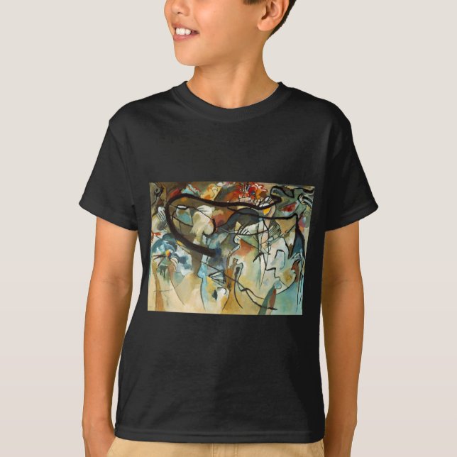 Kandinsky Composition V Abstrakt Painting Tee Shirt (Framsida)