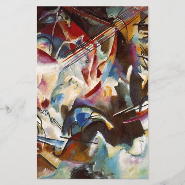 Kandinsky Composition VI Abstrakt Painting Brevpapper (Framsida)