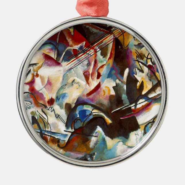 Kandinsky Composition VI Abstrakt Painting Julgransprydnad Metall (Framsidan)