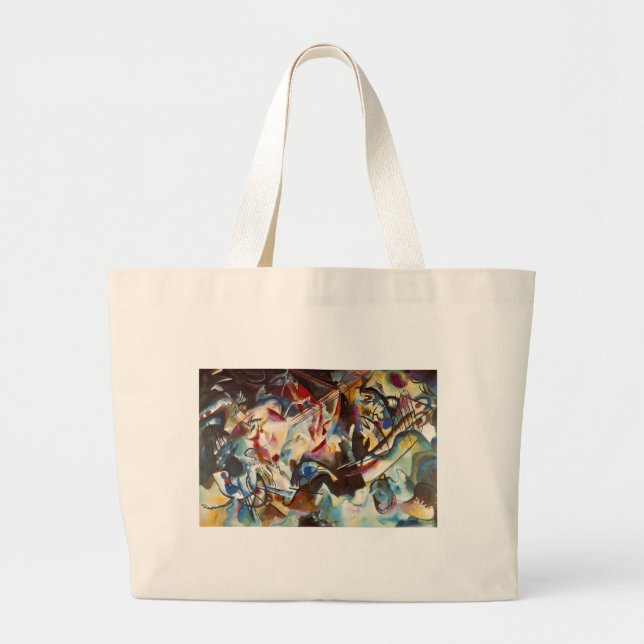 Kandinsky Composition VI Abstrakt Painting Jumbo Tygkasse (Framsidan)
