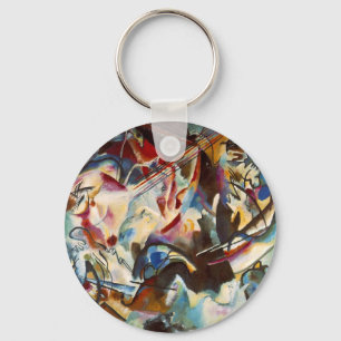 Kandinsky Composition VI Abstrakt Painting Nyckelring