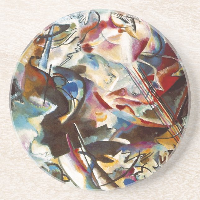 Kandinsky Composition VI Abstrakt Painting Underlägg (Framsidan)