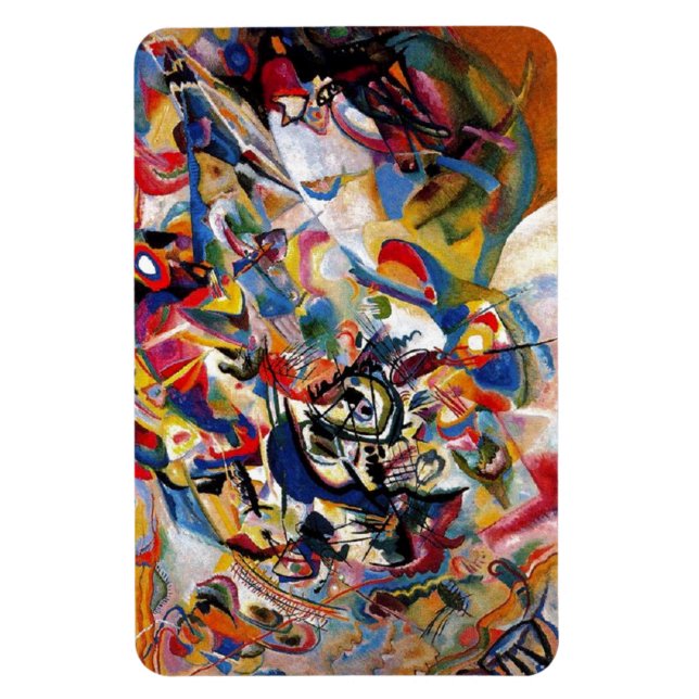 Kandinsky Composition VII Abstrakt Painting Magnet (Vertikal)