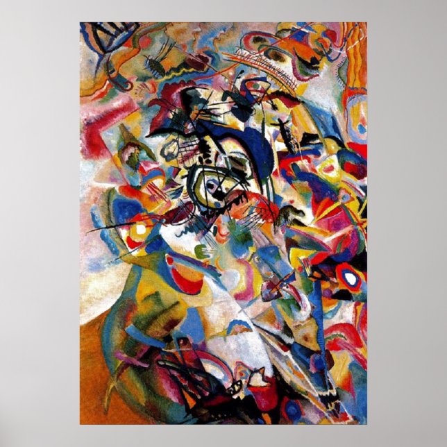 Kandinsky Composition VII Abstrakt Painting Poster (Framsidan)