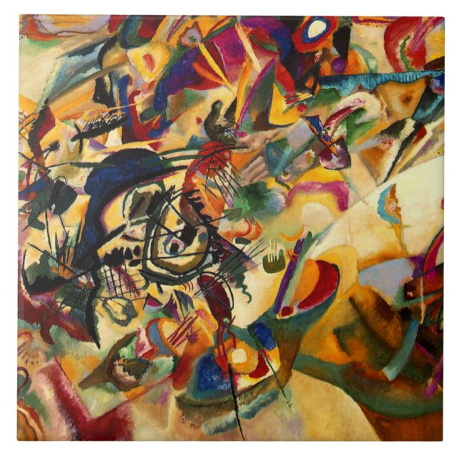 Kandinsky - Composition VII Kakelplatta (Framsidan)