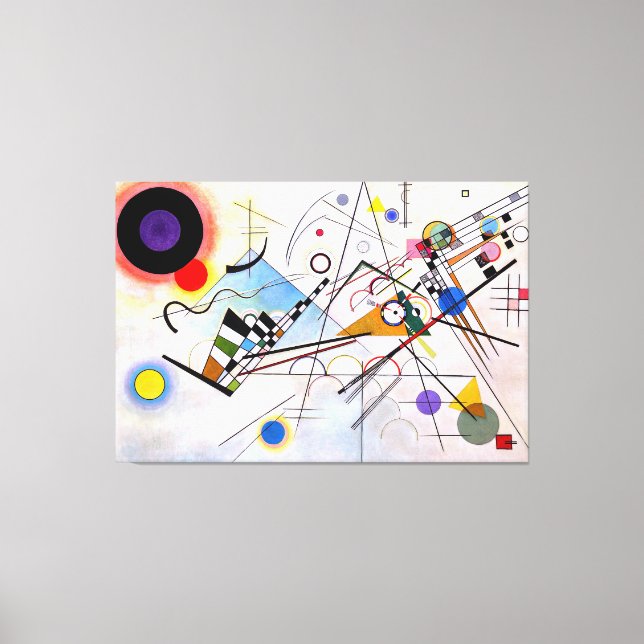 KANDINSKY - COMPOSITION VIII - 1923 - Bauhaus - Canvastryck (Framsida)