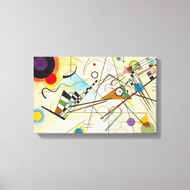 Kandinsky Composition VIII Arbetsytans Wrap Canvastryck (Framsida)