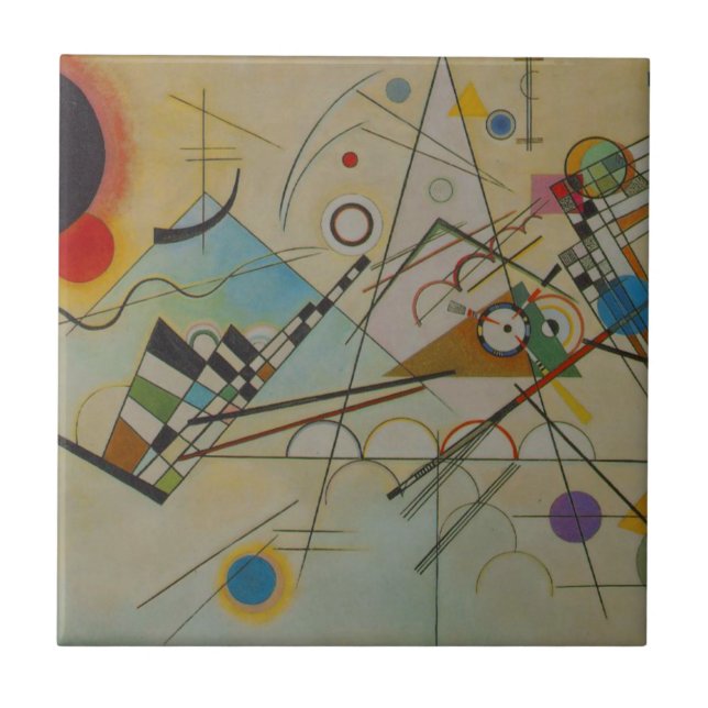 Kandinsky Composition VIII Kakelplatta (Framsidan)