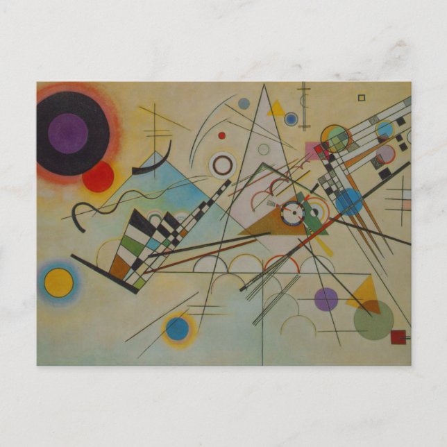 Kandinsky Composition VIII Oljemålning vykort (Framsida)