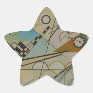 Kandinsky Composition VIII Stjärnformat Klistermärke