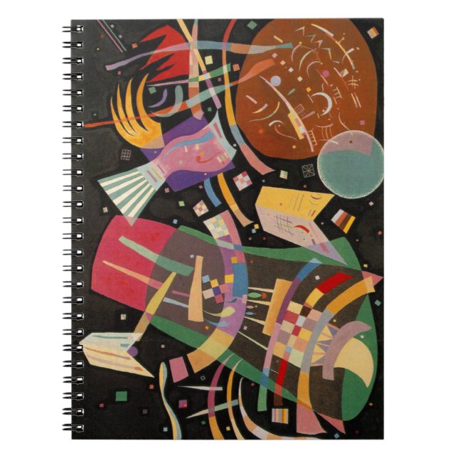 Kandinsky Composition X Abstrakt Artwork Anteckningsbok (Framsidan)