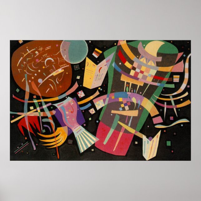 Kandinsky Composition X Abstrakt Artwork Poster (Framsidan)