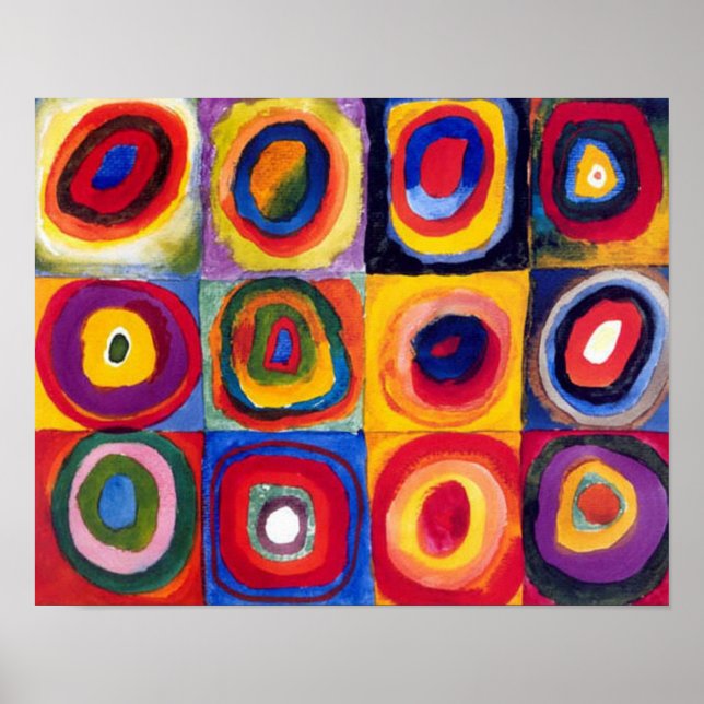 Kandinsky Concentric Circles Fine Art Poster (Framsidan)
