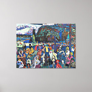 Kandinsky - Das Bunte Leben (Det färgrika livet) Canvastryck