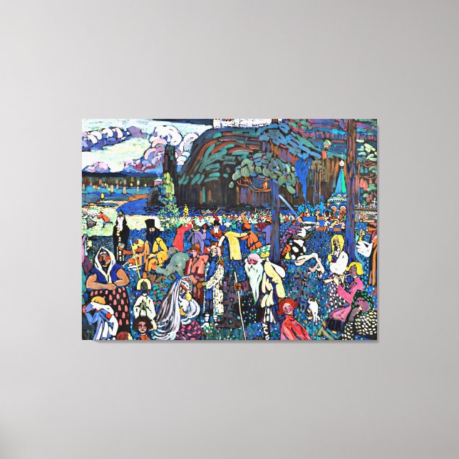 Kandinsky - Das Bunte Leben (Det färgrika livet) Canvastryck (Framsida)