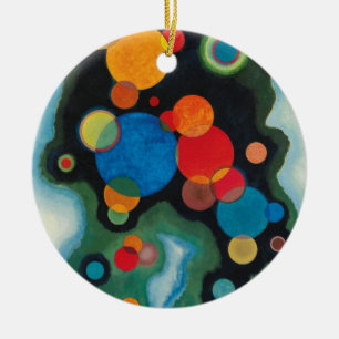 Kandinsky Deepened Impulse Abstrakt Oil on Canvas Julgransprydnad Keramik