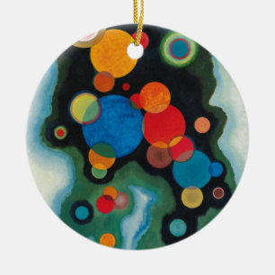 Kandinsky Deepened Impulse Abstrakt Oil on Canvas Julgransprydnad Keramik