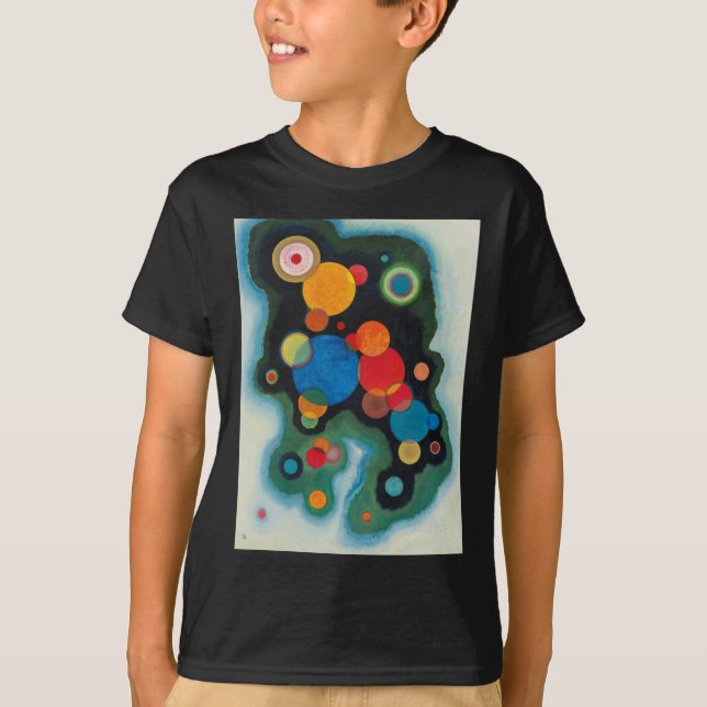 Kandinsky Deepened Impulse Abstrakt Oil on Canvas T-shirt (Framsida)
