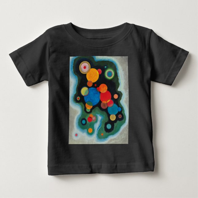 Kandinsky Deepened Impulse Abstrakt Oil on Canvas T-shirt (Framsida)